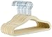 AmazonBasics Kids Velvet Hangers - 30-Pack, Beige