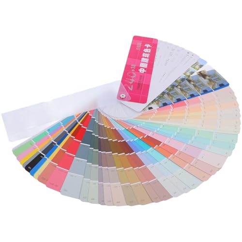 SOPOTUTU Set Campioni Standard di Colori Vernice 258 Tonalità Portatile Carte Colori Vernice Conformi Standard Nazionali per Abbinamento Preciso Uso Interno ed Esterno Resistente allo