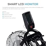 Fit4home Air Rowing Machine for Home Use Foldable with Roller Wheels, Compact Rower with Bluetooth, LCD Monitor & 110kg User Weight, Cardio Gym Workout | RM91100 - Image 3