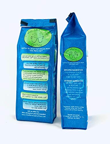 One More Cup - Organic Light Roast Whole Bean Coffee - Fair Trade, 10 Oz #TOP2