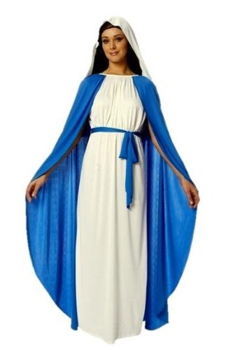 Womans Virgin Mary Christmas Nativity Fancy Dress Costume [XXL UK Size 18-22]