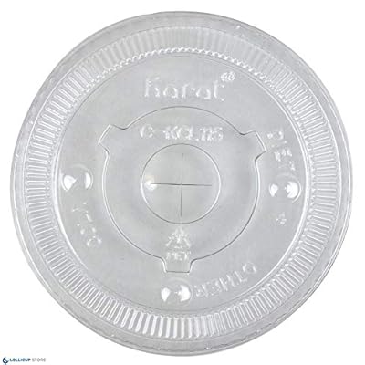 Karat C-KCL115 115mm PET Flat Lids - (Case of 1000)