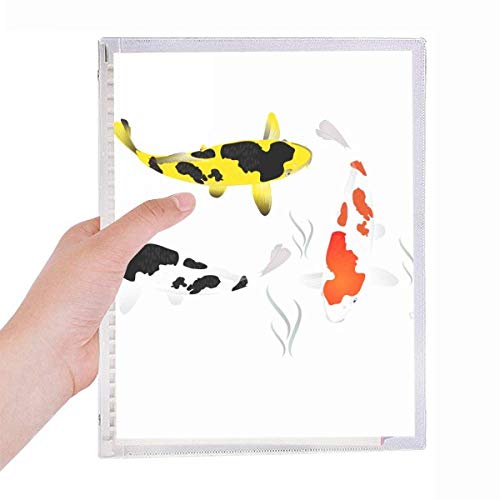 Cahier de recueil de poissons chinois rechargeable à spirale A5
