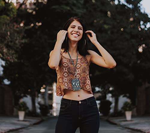 Annamito Pop Wonderful Pattern Cotton Zip Id Case Wallet Marble Card Badge Holder With Key Ring Coin Lanyard For Girl Ladies Women Gift #TOP3