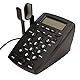 Callcenter-Telefon mit Headset, Schnurgebundenes Headset-Telefon mit Wähltasten FSK DTMF-Anrufer-ID Festnetz für Callcenter-Büro zu Hause