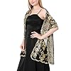 Ladiery Damen Pailletten Floral Schals und Stola für Abendkleid,Glitzer Festlich Hochzeit Stole Tuch für Abend Party #2