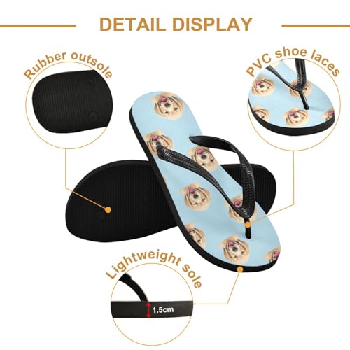 Golden Retriever Womens Arch Support Flip Flops, Thong Sandals for Comfortable Walking Support Slip On Indoor Outdoor3