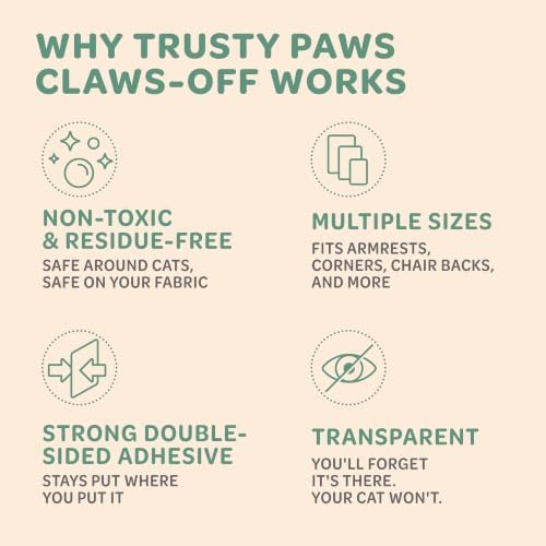Double-Sided Sticky Cat Scratch Deterrent Tape, 18 Clear Sheets — 사진 2