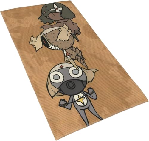 フェイスタオル 40×70cm アニメ ケロロ軍曹 マイクロファイバー 柔らか肌触り スポーツタオル 人気 ハンドタオル 耐久性 毛羽落ち少ない 高速吸水 速乾 家庭 業務 スポーツ 四季通用 プレゼント ギフト