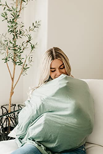 Copper Pearl Multi-Use Cover: Car Seat Covers, Nursing Cover, and Stroller Cover for Sun - Stretchy Fabric, All-Season Use, Stylish Designs, Easy Access for Moms - Briar