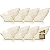 Liacere 16 Pack Gold Plastic Serving Bowls - 20 OZ Angled Party Table Salad and Fruit Bowls Disposable for Chip & Candy, Ideal for Wedding＆ New Year