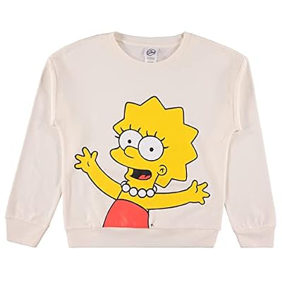 The Simpsons Sudadera de cuello redondo para mujer, diseño de Lisa, Bart y Homer Simpson, Marfil, Large | Ya disponible en tu tienda friki favorita! En mundofriki.es! The Simpsons Sudadera de cuello redondo para mujer, diseño de Lisa, Bart y Homer Simpson, Marfil, Large | Ya disponible en tu tienda friki favorita! En mundofriki.es!