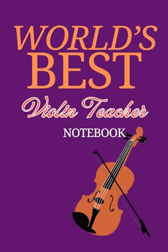 World's Best Violin Teacher Notebook