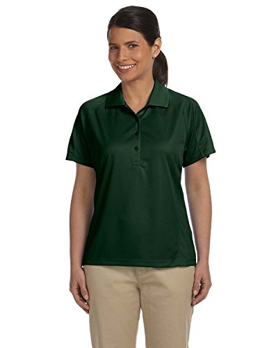 Polo mesh insert femme XL vert foncé anti-transpiration avec tissu léger Polytech