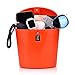 Ohok Tragbare Anti-Diebstahl Schlossbox, Tragbare Sicherheit Schlosstasche Mobiler Reisesafe & Strandsafe mit Zahlen Schloss für den Strand Camping Sport Reisen Einkaufen (Orange)