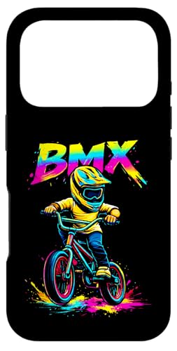 BMX �J���t�� ���g�� 80�N�� �O���t�B�e�B �T�C�N�����O �o�C�J�[ �L�b�Y ���[�V���O �X�}�z�P�[�X iPhone 17 Pro �p