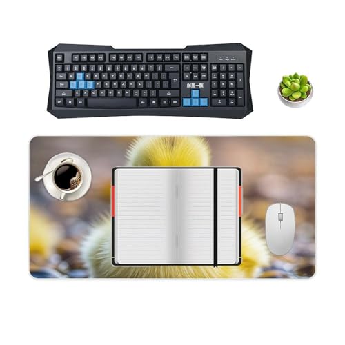 Cute Ducks Desk Pad Protector grande blanco de goma antideslizante miniatura 4