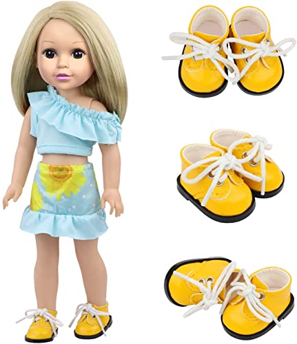 Zita Element 10 Pairs Of 14.5 Inch Doll Shoes For 14.5 Inch Dolls Party Casual Sports Shoes Snow Boots Leather Shoes Accessories #TOP4