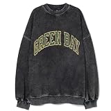 Bellelement Vintage Green Bay Football Sweatshirt Green Bay Football Fan Shirt, L