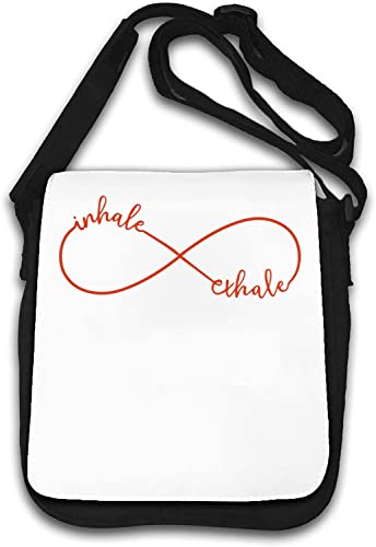 Sac à bandoulière symbole infini blanc Inhale Exhale petit sac femme