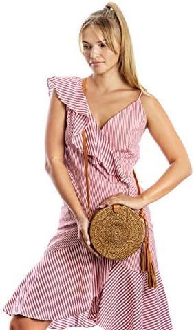 Rattan Bags for Women - Handmade Wicker Woven Purse Handbag Circle Boho Bag Bali … | Handmade, Woven, Bag - Image 5