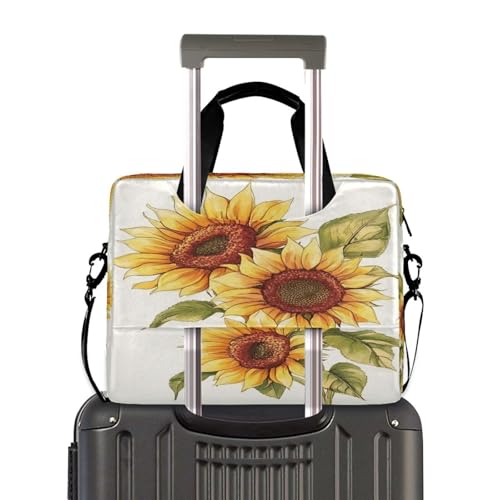 Bolso para laptop ALAZA con diseño girasol y correa ajustable miniatura 3