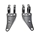HTT Motorcycle Black 35mm Turn Signal Clamps Headlight Mount Bracket Fork Ear Chopper Cafe Racer Black for Universal CBR Kawasaki Suzuki Harley Davidson