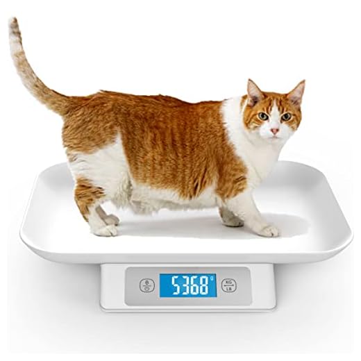 Digital Pet Scale for Puppy and Cats, Puppy Whelping Supplies Scale, Weigh Capacity 33 lbs (±0.03oz), Removable Tray Size 13.4 x 9.5 Inch, A Pet Scale for Adult Cats and Small Animals (Grey)