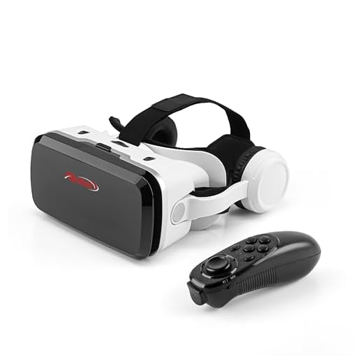 Arcnet V5 VR Headset for Phone with Controller, Anti-Blue Eyes Protected HD Lenses, 110° FOV Virtual Reality Headsets VR Goggles for iOS & Android