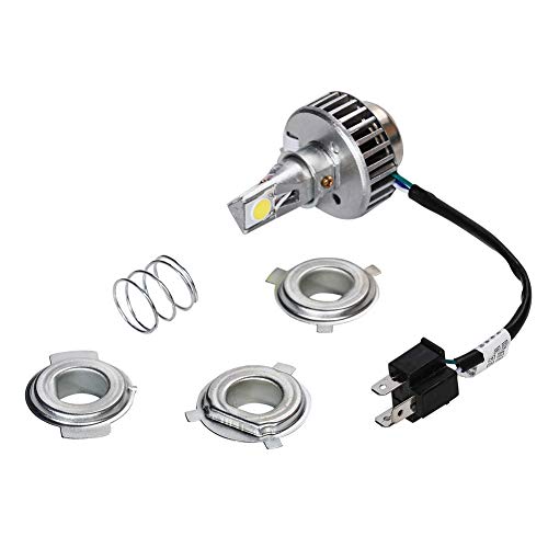 Safercctv H4 Led Headlight Bulbs, Motorcycle Led Headlight Bulb With High Low Beam Compatible With Electra Glide, Ultra Classic, Compatible With Flhtc Flhx, 6500K Cool White #TOP3