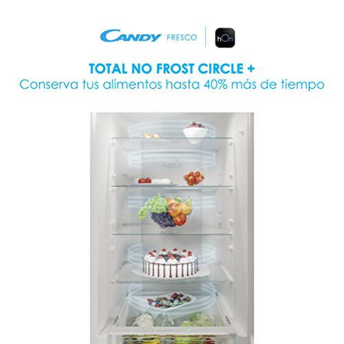 Candy-Fresco-CCE4T620EW-Frigorifico-Combi-60CM-Altura-2m-377L-Total-No-Frost-Circle-Conectividad-Wifi-Cajon-Verdulero-Electronico-Interno-LED-Puertas-Reversibles39DB-Clase-E-Blanco Candy-Fresco-CCE4T620EW-Frigorifico-Combi-60CM-Altura-2m-377L-Total-No-Frost-Circle-Conectividad-Wifi-Cajon-Verdulero-Electronico-Interno-LED-Puertas-Reversibles39DB-Clase-E-Blanco