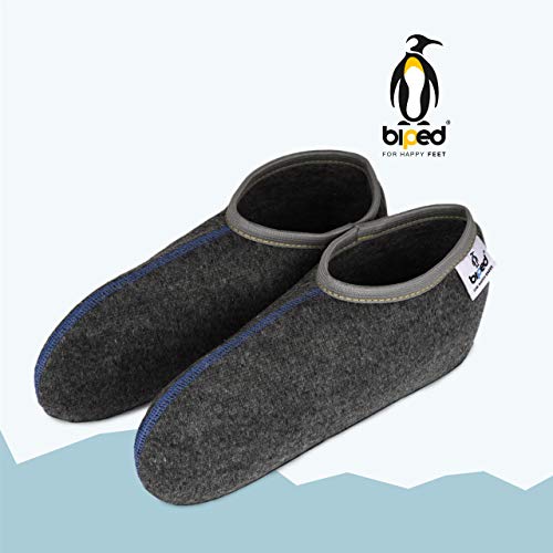 biped Stiefelsocken POLARFUCHS - Gummistiefelsocken für Freizeit und Beruf - wärmende Füßlinge als Hausschuh Ersatz - für die Reise - made in Germany - z2745(45-46)