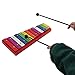 Colorful Xylophone, 13 Tones Professional Glockenspiel, Aluminum Birch Musical Instrument for Music Creation, Education, Stage Performances, and Family Entertainment