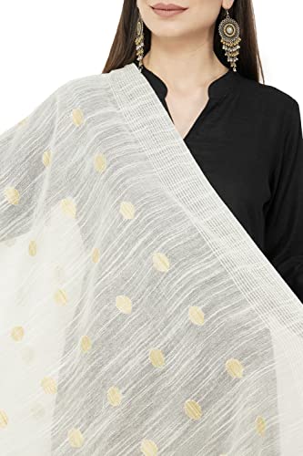 Image of Rhe-ana Women's Art Silk /Viscose Stole Dupatta for women | Stoles for Girls Stylish | Shawl And Stall For Ladies With Polka Dots 30 x 90 Inches