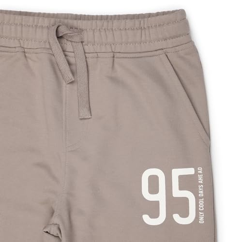 Image of Alan Jones Clothing Boy's Joggers Trackpant with Placement Print | Ribbed Waist & Hem | Drawstring Closure | Regular Fit | Sizes 5-16 Years