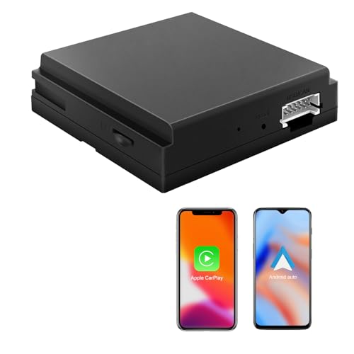 Wireless CarPlay & Android Auto Retrofit Kit Decoder für Mercedes Benz A/B/C/E/CLA/GLK/ML/SLD mit NTG 4.5 System,Plug & Play Carplay Adapter mit MirrorLink SWC WLAN Bluetooth Siri GPS-Navigation USB