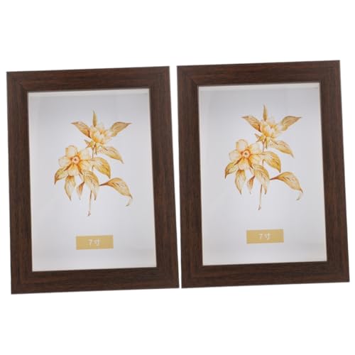 Amosfun Caixa 2pcs Porta-retratos Presente Amantes De Madeira Manual