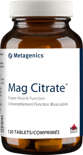 Metagenics Mag Citrate, Magnesium Citrate Supplement With Calcium To Help Support Healthy Muscle Function - 30 Servings #TOP4