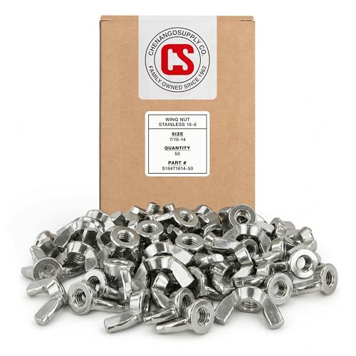 Image of Stainless 7 /16-14 Wing Nuts, 304 Stainless Steel, 25 Pieces (7 /16-14 Wing Nut)