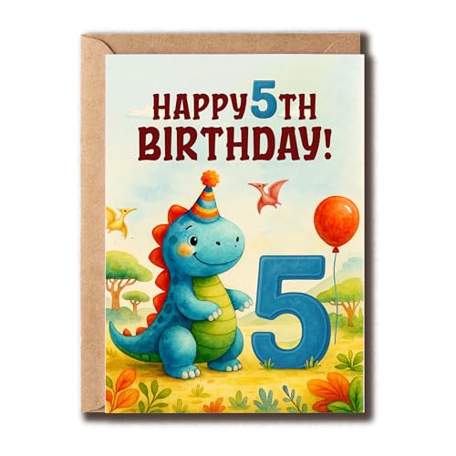 XGLDesigns Happy 5th Birthday J[h - 킢p[eB[A - q̂߂̒âjJ[h - j̎qA̎qւ̃MtgB