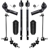 Detroit Axle - Front 10pc Suspension Kit for 2004-2009 Mazda 3, 2009 3 Sport, 2006-2017 5, 4 Tie Rods 4 Front and Rear Sway Bars 2 Boots Replacement