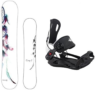 Dreamcatcher with MTN Rear Entry Step in Style Bindings Womens Complete Snowboard Package