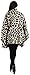 Dare2BStylish Women’s Soft Fleece Poncho Top with Cowl Neck – Relaxed Draped Fit, One Size (Giraffe, One Size Fits All)