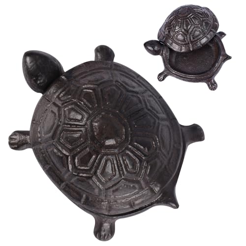 Cast Iron Turtle Key Hider for Outside - Waterproof Spare