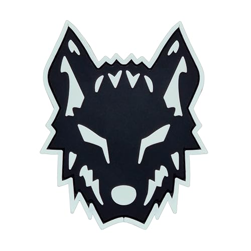 Wolf Morale Wolfpack Glow Dark Black White PVC Patch Compatible with Velcro Patches for Hats, Tactical Patches, Molle Accessories Military Patches, Backpack Patches, Patches for Backpacks