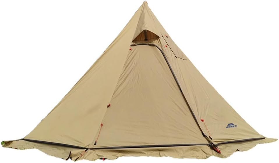 Tipi Hot Tent with Fire Retardant Stove Jack for Flue Pipes, 2~3 Person, Lightweight, Teepee Tents for Family Team Outdoor Backpacking Camping Hiking