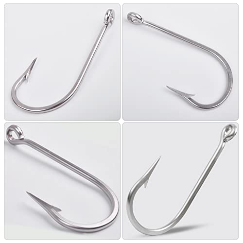 SILANON Heavy Duty Stainless Steel Big Game Hooks #TOP17