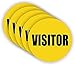 5-pack Visitor Hard Hat Stickers/Helmet Decals Labels Safety Plant Visit Visiting