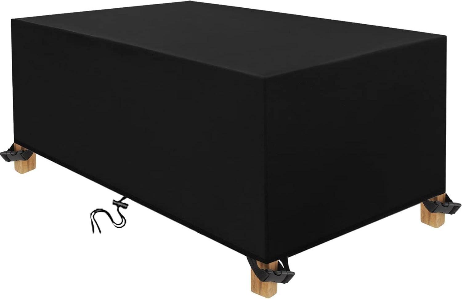 Garden Furniture Cover Durable Oxford Polyester Fibre Black Rectangular Cover Suitable for Chairs, Tables, Wicker Sofas Outdoor Furniture Protective Cover(315 * 180 * 74cm)