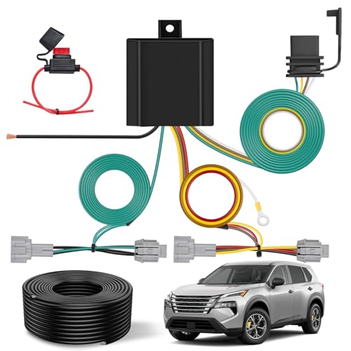 Nilight 4 Pin Trailer Wiring Harness Kit 56459